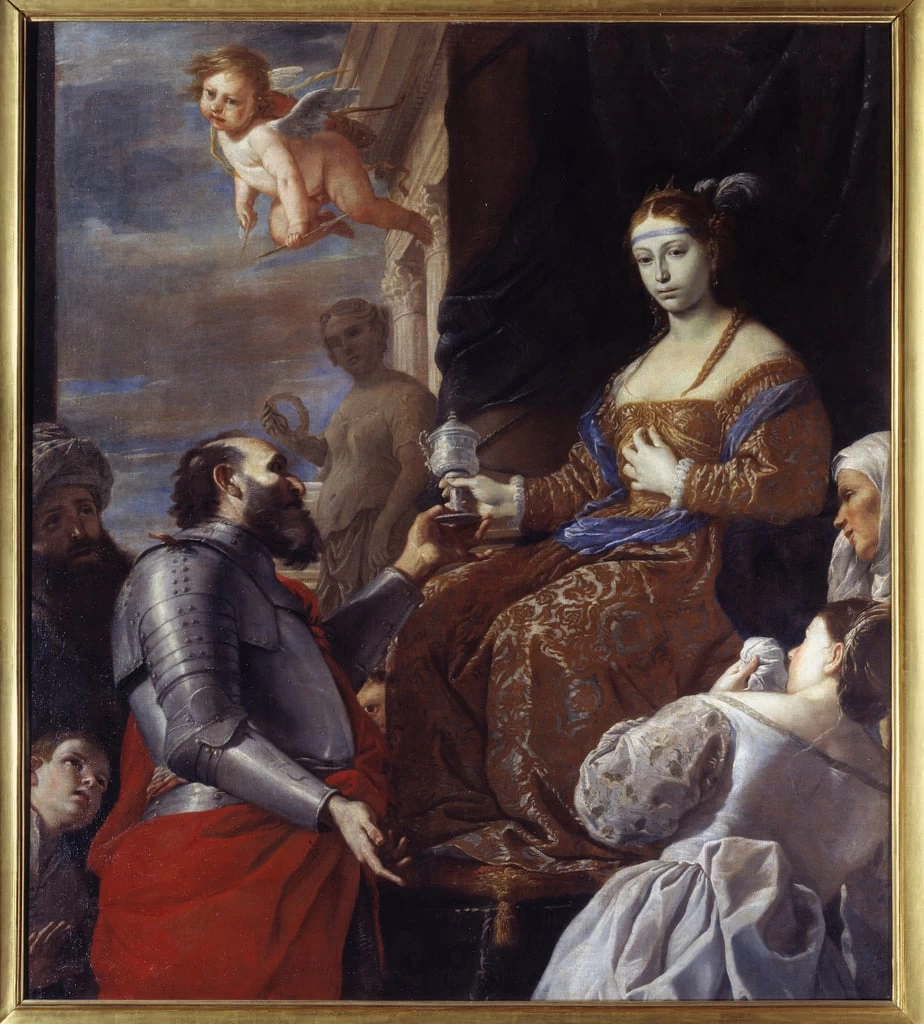 Massinissa avvelena sua moglie Sofonisbe, regina di Numidia per non consegnarla a Roma - Musee des Beaux, Arts, Lyon